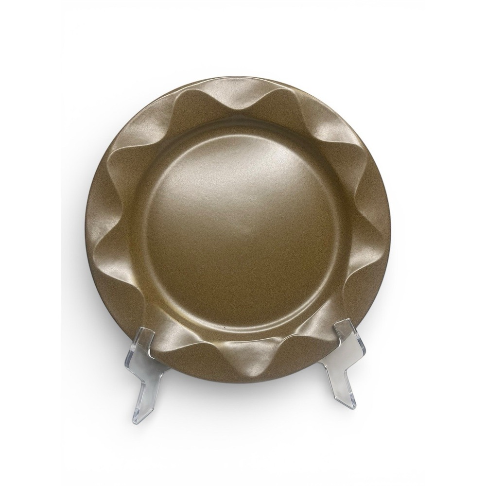 DANSK ORIGAMI SANDSTONE DINNER PLATE‎ 11" Brown Tan Discontinued